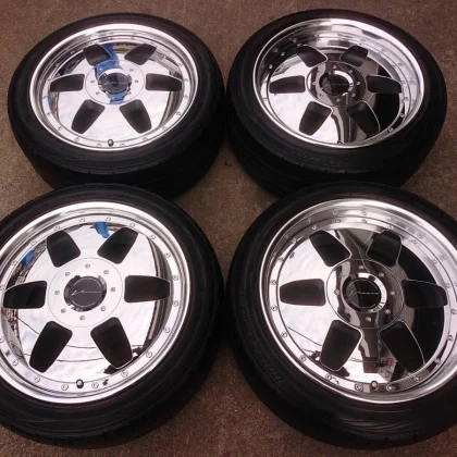 JDM Rare SSR Vienna KREIS 4WHeels No Tire 18x8+31 Hi 8.5+37 LO 6x139.7