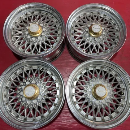 JDM Work E-Wing 15x6.5j+18? 114.3/4H 4Book Set No Tires