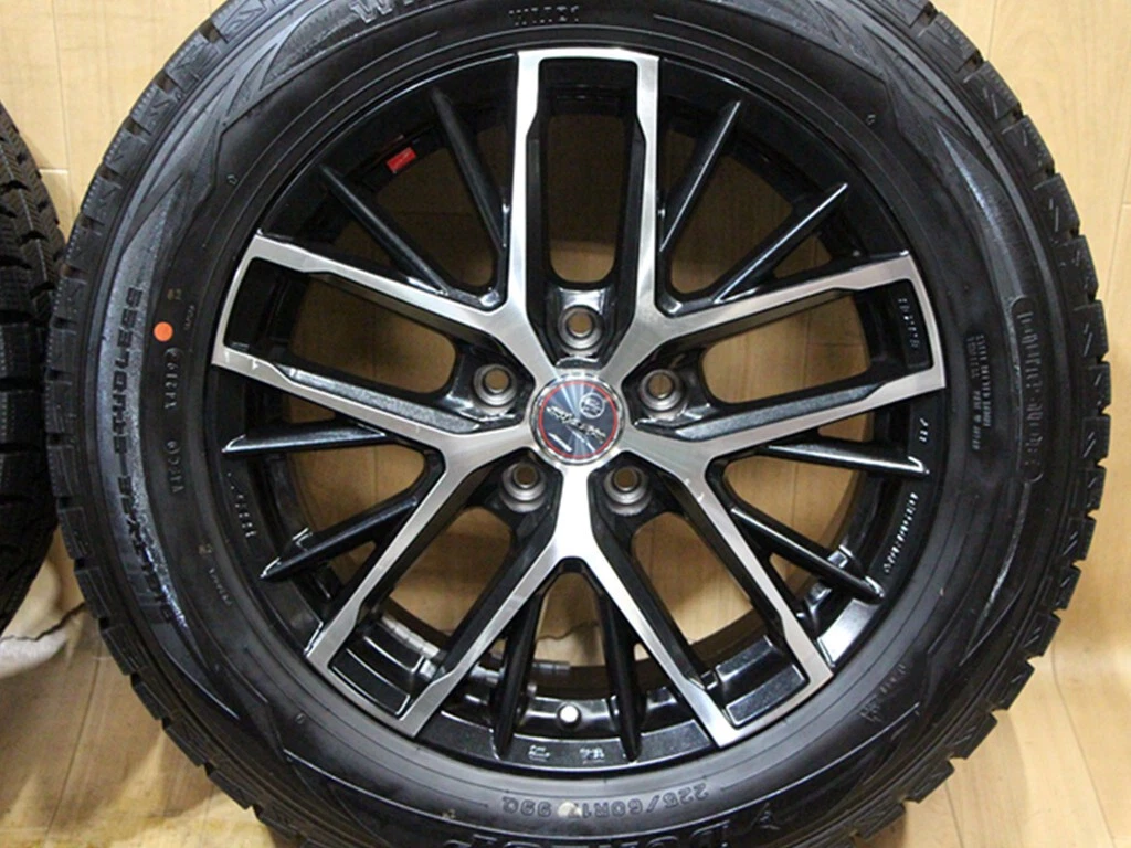 JDM C79 ENKEI AME SMACK 17X7J+38 114.3 Dunlop WINTER MAXX WM01 225/60R No Tires - Image 3