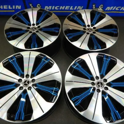 JDM Rare Mercedes-Benz EQS V297 genuine 9.5J-21+41.5 5-112 black/polis No Tires