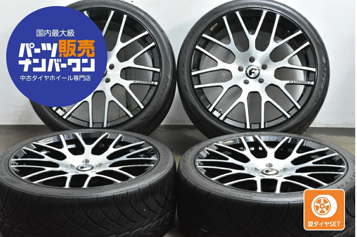 JDM Used FORGIATO 4-Book Set 229.5J x 22+20 PCD 120 265/35R22 102W wit No Tires