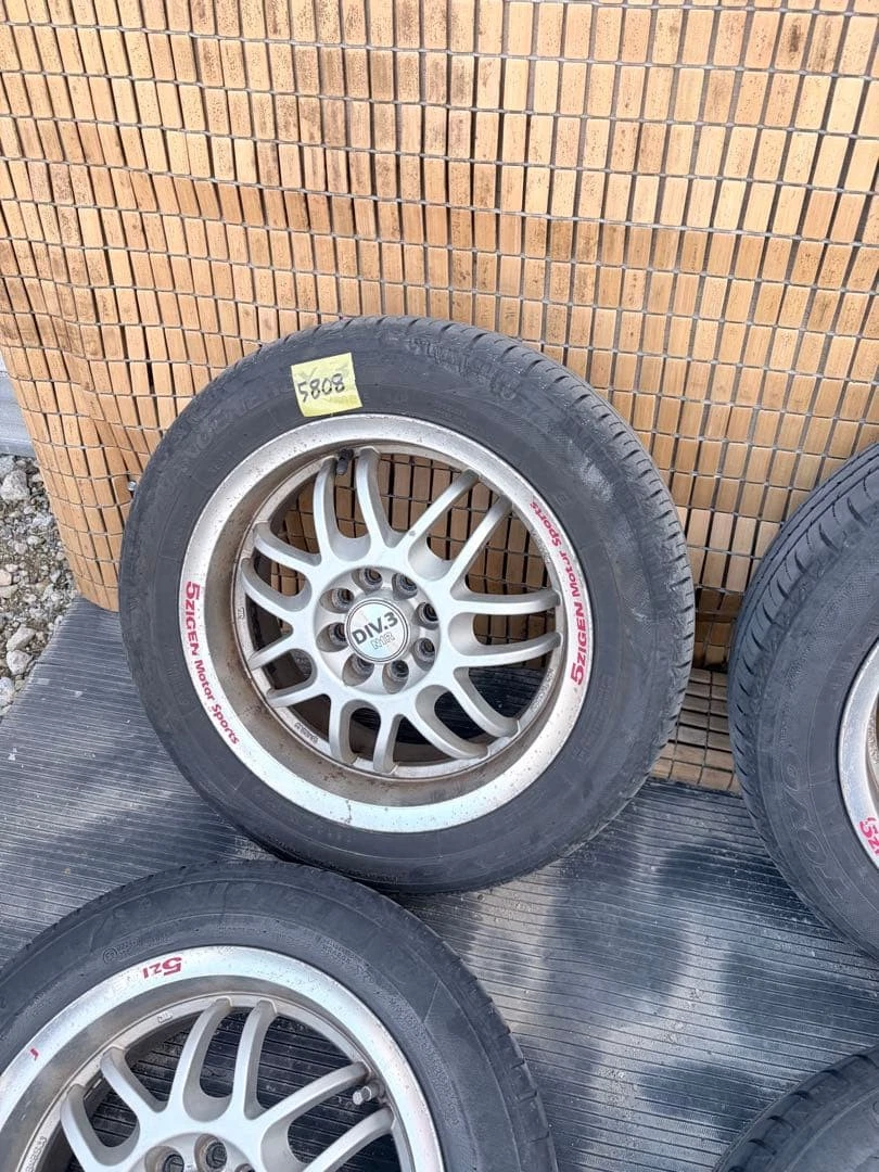 JDM 5ZIGEN Div.3 N1R♪PCD100/4Hmulti/156.5J No Tires - Image 4