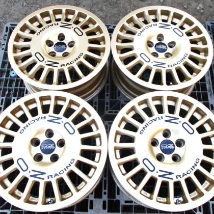 JDM Rare OZ Racing Rally Dish Gold 165-Hole 100 48 Impreza Hachiroku B No Tires