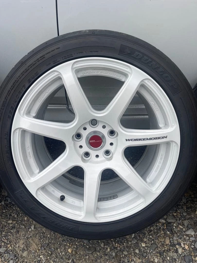 JDM work T7R 17x8.0 45 / 17x9.0 38 PCD114.3 No Tires - Image 8