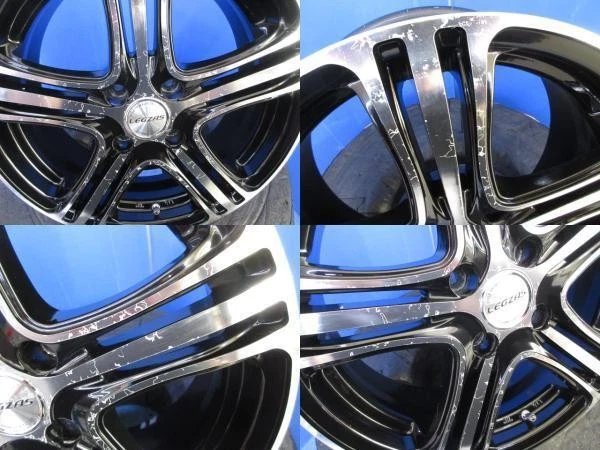 JDM Toyota Fielder 4-Piece Set of Black Aluminum Wheels with 164-Loop No Tires - Image 6