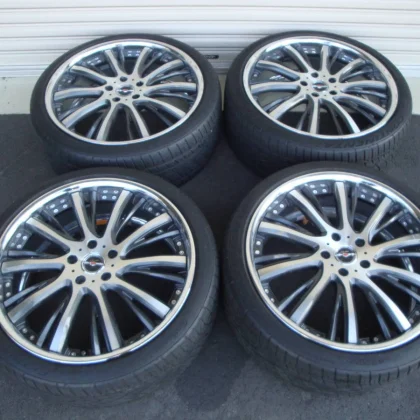 JDM For Alphard Vellfire etc. AME Charen 20 inch + ContinentalEXTREME No Tires