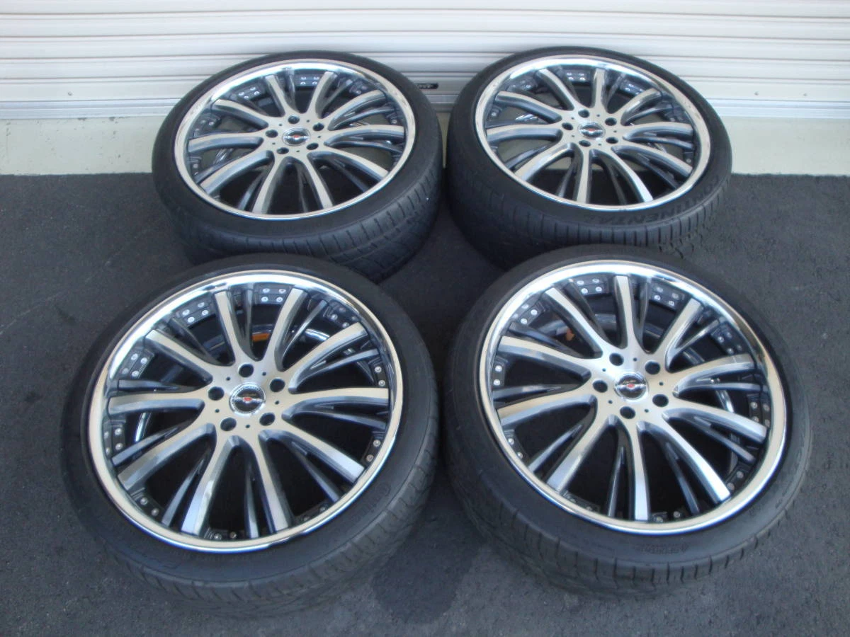 JDM For Alphard Vellfire etc. AME Charen 20 inch + ContinentalEXTREME No Tires