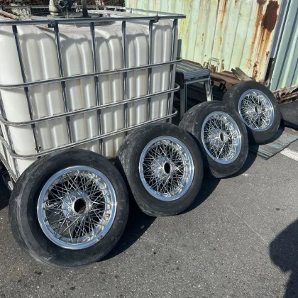 JDM Rare Taneisha early model FORTECS IMPERIAL wire wheels 15x7J? 4H/5 No Tires