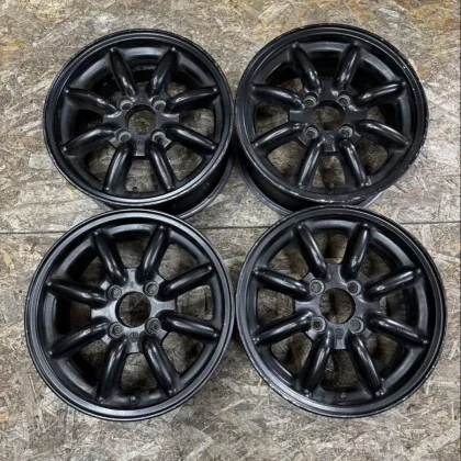 JDM Rare Watanabe Eight-Spoke F8FS 146J+40? PCD100 4-Hole 4H Used Ligh No Tires