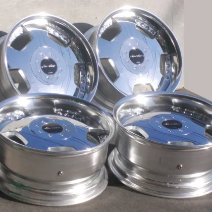 JDM Plated discontinued WORK Euroline Dish 139.7-6H 8.5J+31 wheels for No Tires