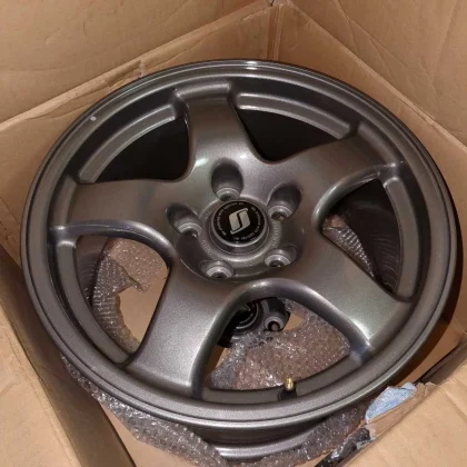 JDM Removed from a new car BNR32 Skyline GT-R OEM Wheels 4Book Set 1 v No Tires