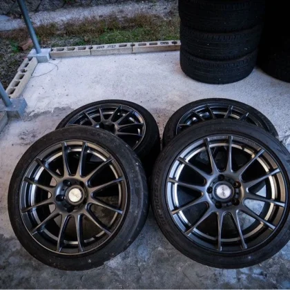 JDM 5ZIGEN 17-inch wheels with Bridgestone Potenza tires 4-book set No Tires