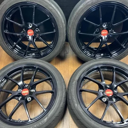 JDM Limited Black Model: BBS RI-A 18-inch wheels RIA033 with 8.5J+48 5 No Tires