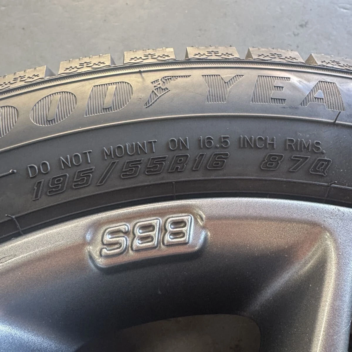 JDM Mini F56 BBS SR 167j +48 PCD112 Goodyear IceNavi 8 195/55R16 2024 No Tires - Image 6