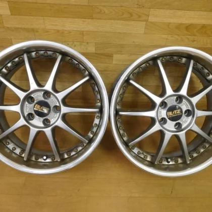 JDM 16-087Rare BLITZ Z1 blitz 17in 7.5J +51 2Book Fits BRZ 86 Prius Le No Tires