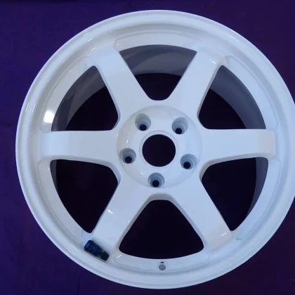 JDM Repaired and repainted TE37 RAYS 17 Aluminum Wheels 9.0J +15 PCD11 No Tires