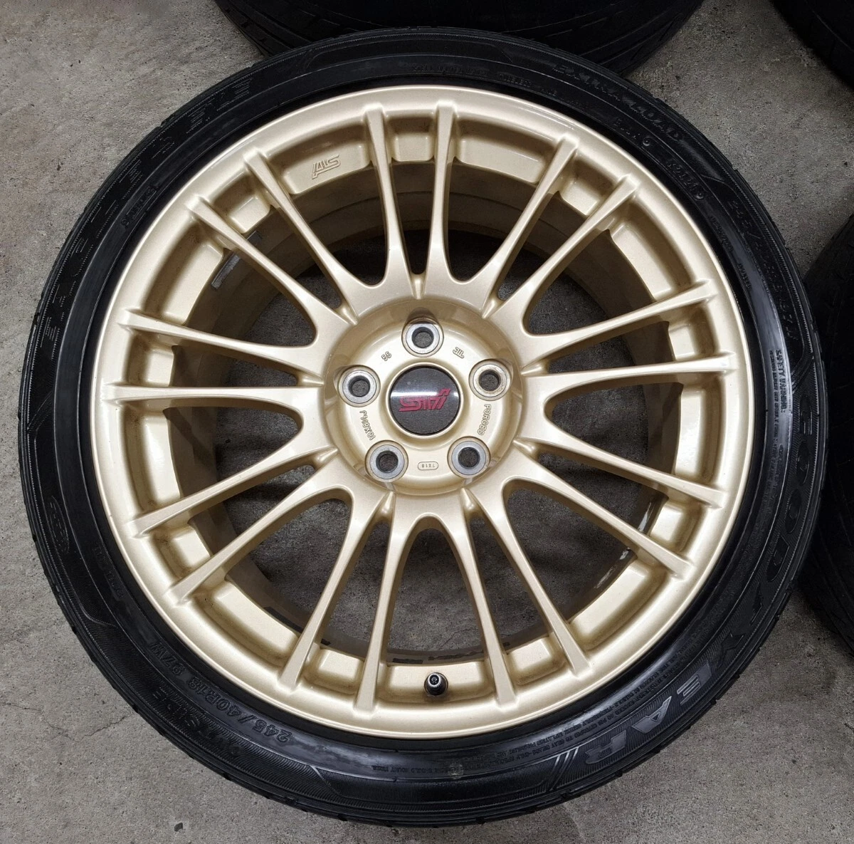 JDM Subaru WRX STI genuine BBS wheels and tires 4Book 2021 245/40R18 G No Tires - Image 3