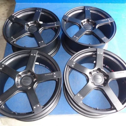 JDM Rare Prodry wheels FORGED matte black 8J/+45 PCD 120 72.6mm hub di No Tires