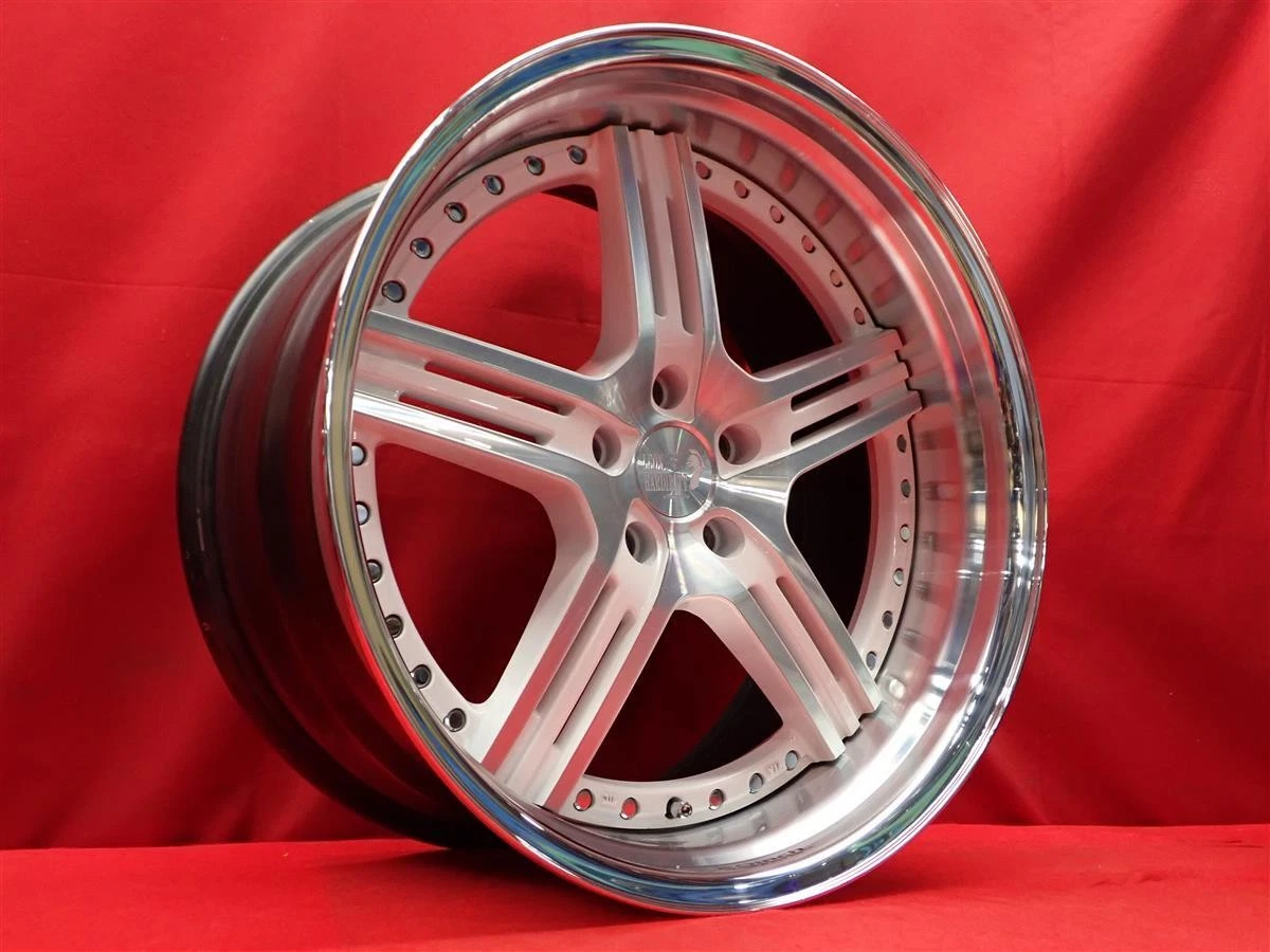 JDM LEON HARDIRITT Rasen 4Wheels no tires 20x9.5+27 10.5+25 5x114.3 Front BBKF - Image 3