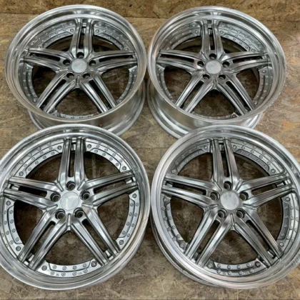 JDM Rare Amistad REIHEN 219J+38 9.5J+35 PCD114.3 5-hole 5H deep rims f No Tires