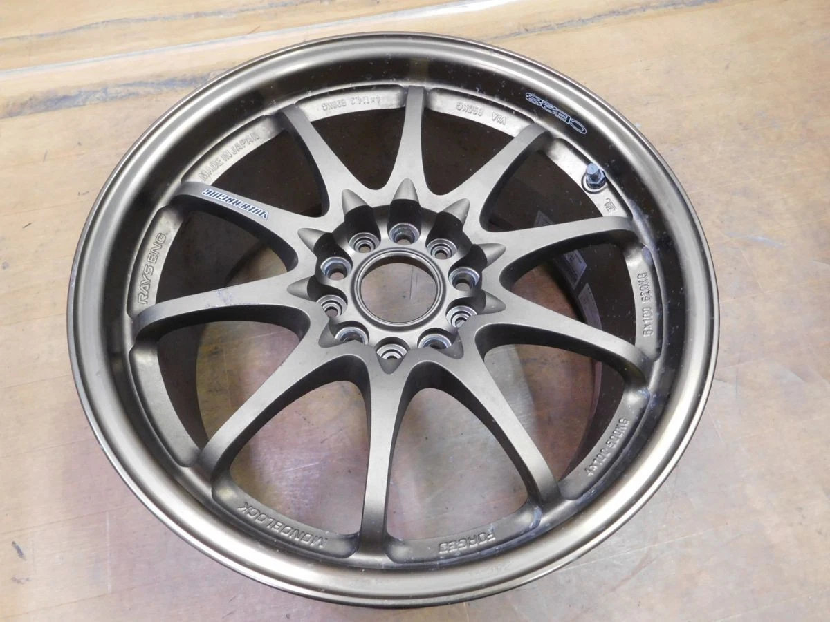 JDM 16-122Forged Good condition Rays CE28N17in 8.5J+40 7.5J+43 wheels. No Tires - Image 6