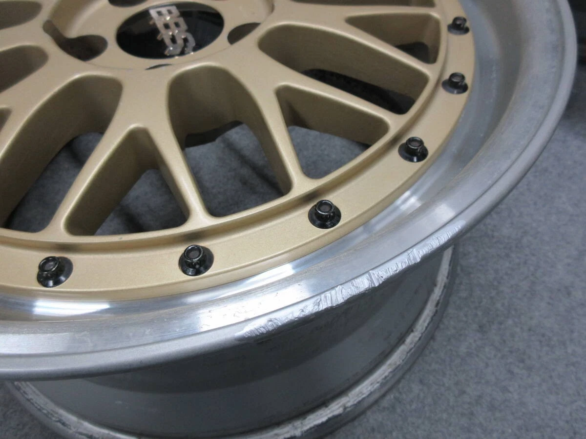 JDM No. 3 Popular Gold BBS LM 17 Supra Crown Mark II Altezza Subaru Le No Tires - Image 9