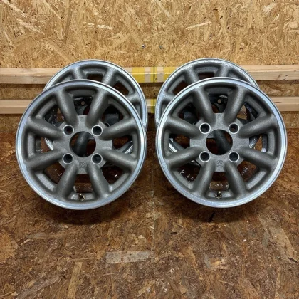 JDM Rare Watanabe 13x5J+30 114.3/4 Bolt Pattern Kei Size Fits Alto Eve No Tires