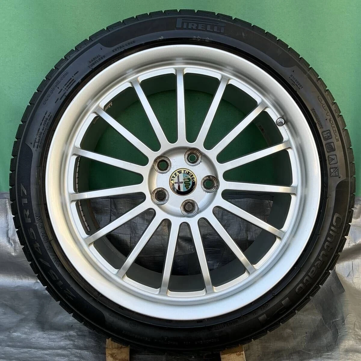 JDM Custom-ordered Alfa Romeo 156 V6 wheels 17x7.5J ET35 PCD5x98 made No Tires - Image 3