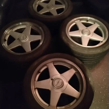 JDM AZEV aluminum tires for C4 Corvette rare No Tires