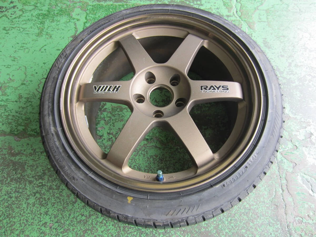 JDM TE37 Bronze 18x8.5J+40 1Book supra caliper clearance spare for JZA No Tires