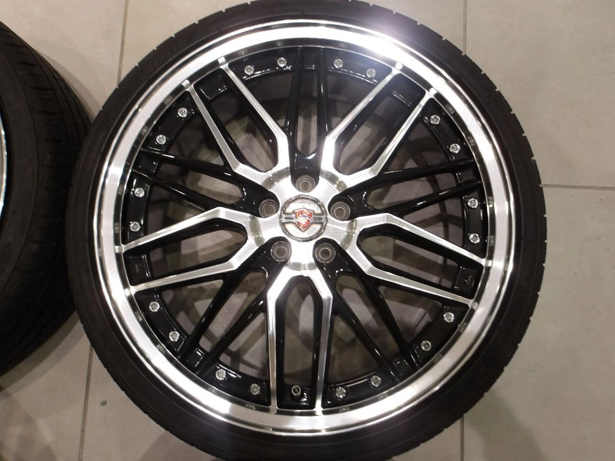 JDM H AME LMX 19 5H100 7.5J+48 215/35R19 30 50 Prius Corolla Sports Le No Tires - Image 5