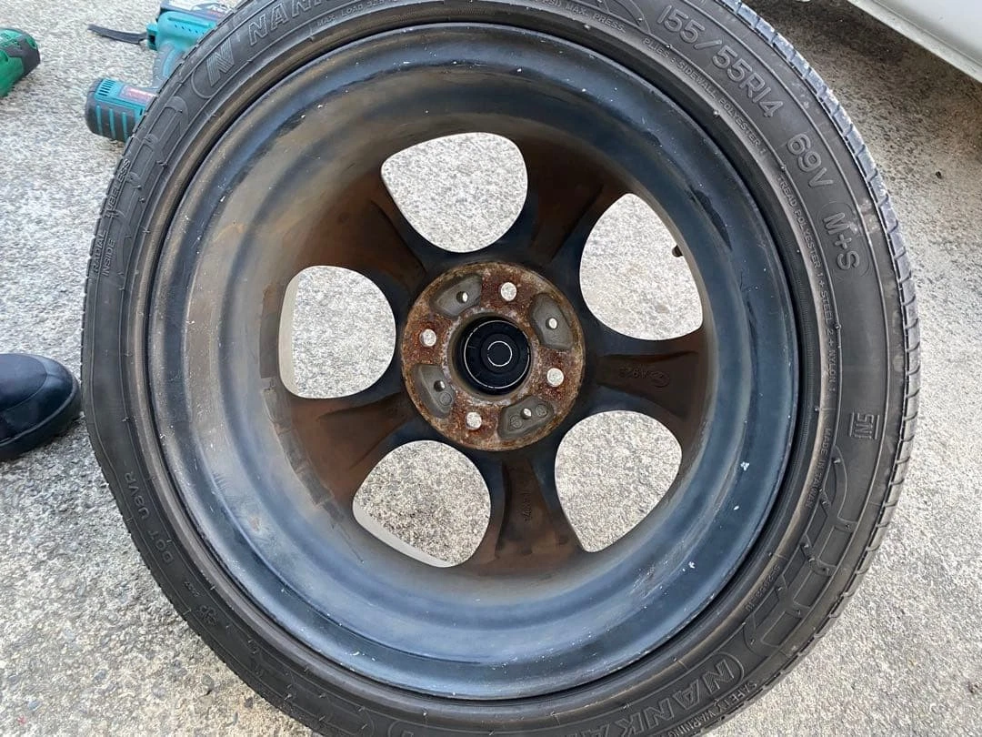 JDM WORK ROAR 4-Book Set Tires and Wheels 155/55R14 PCD100 No Tires - Image 4