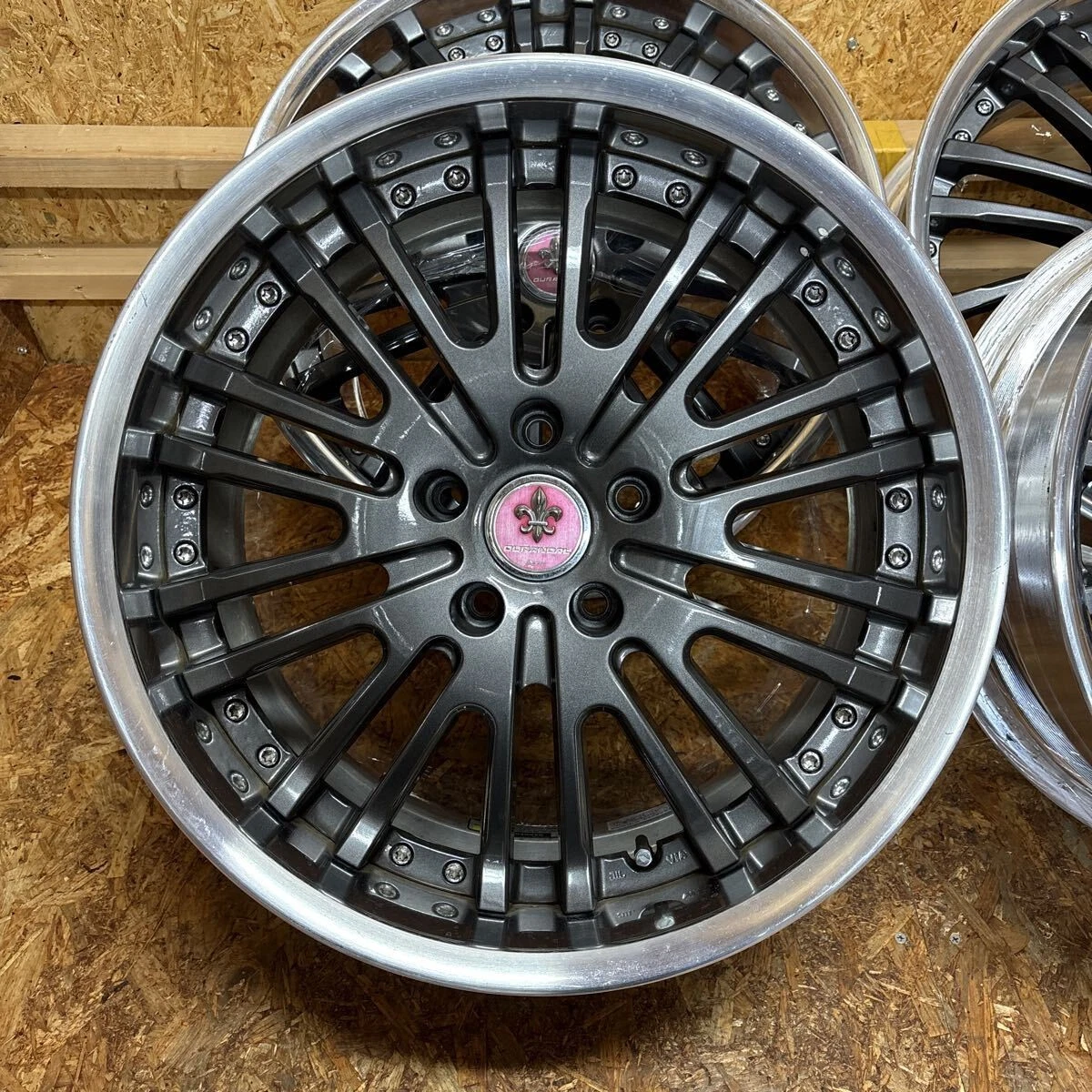 JDM Rare WORK Durandal DD2 deep rims 19x8.5J+25 120/5-lug for Lexus LS No Tires - Image 2