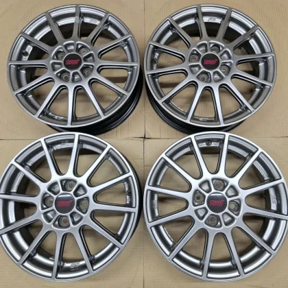 JDM Subaru Stella STI Genuine Option 15 Wheels 4Book Set Sambar Preo V No Tires