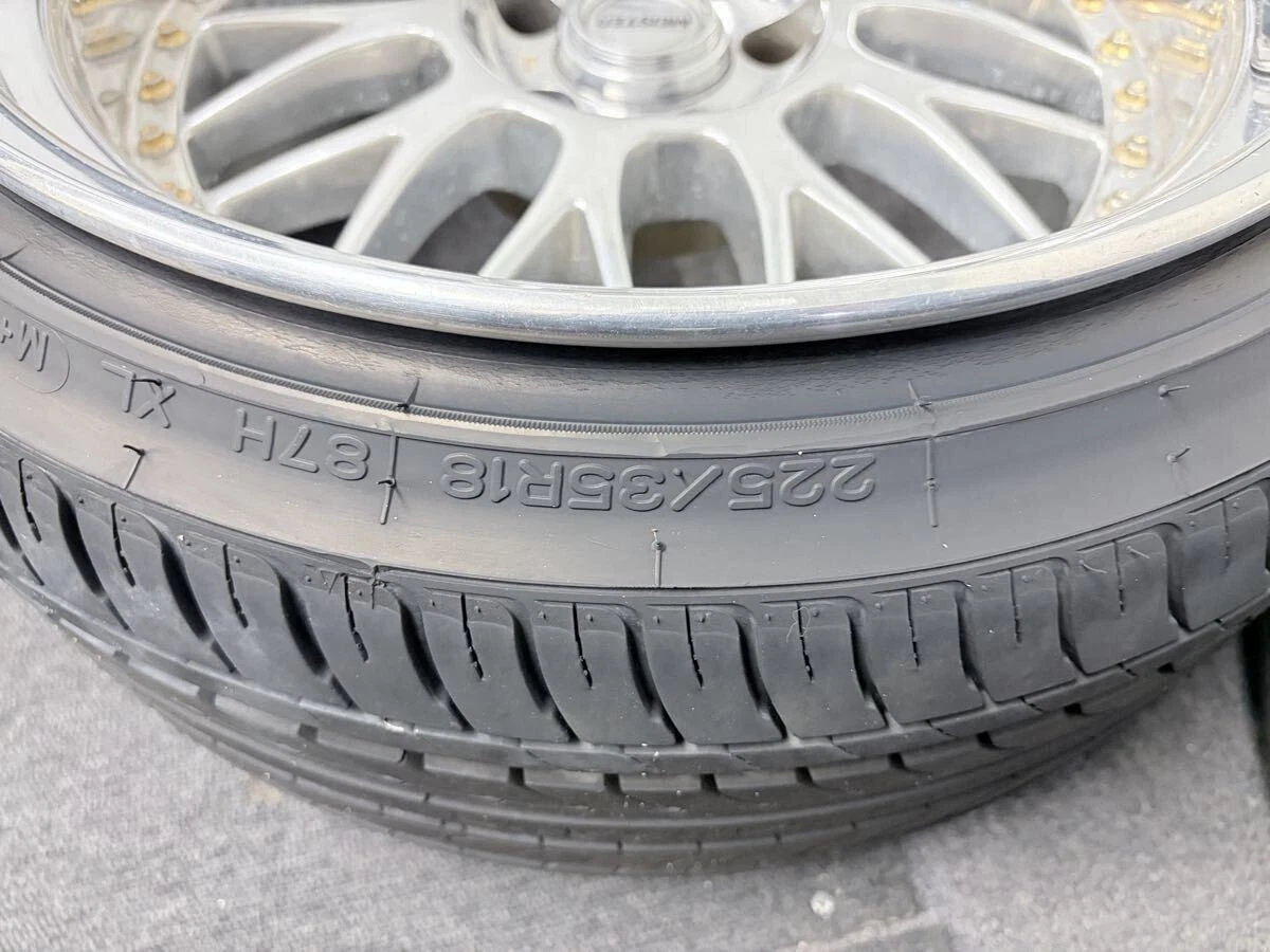 JDM Work Meister M1 3P PCD 112 Full Polish Deep Rim 9.5j 10.5j 18Audi No Tires - Image 6