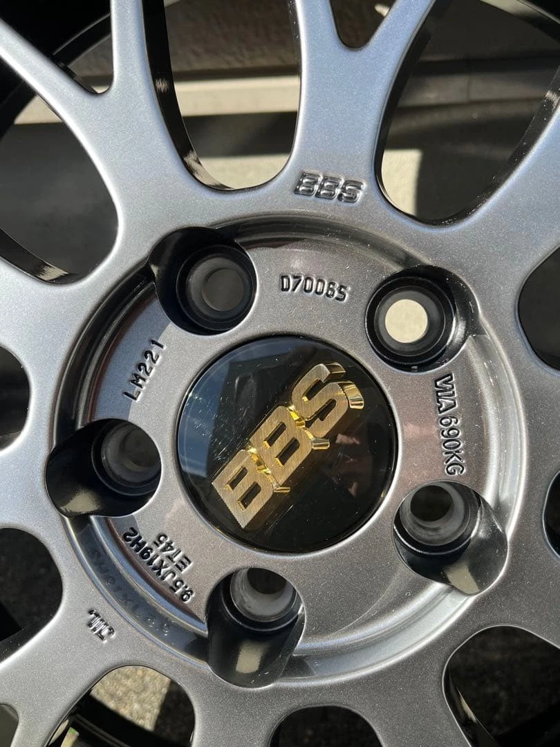 JDM Wheel & Tire Set BBS DB-BKBD forging LM19 FALKEN No Tires - Image 4