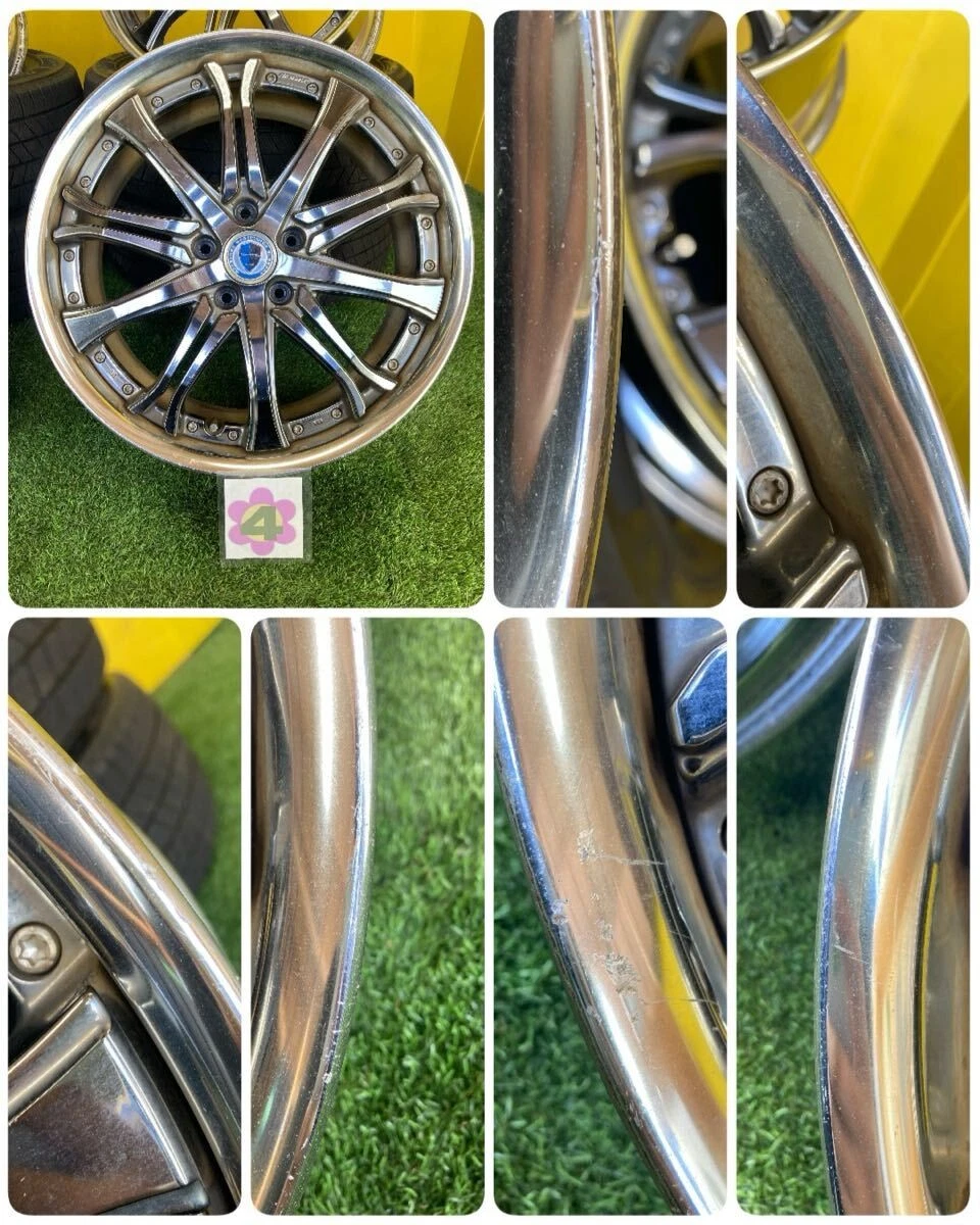 JDM WORK Schwert SC6 Aluminum Wheels 4-Piece Set 198.0J Offset +55 PCD No Tires - Image 6