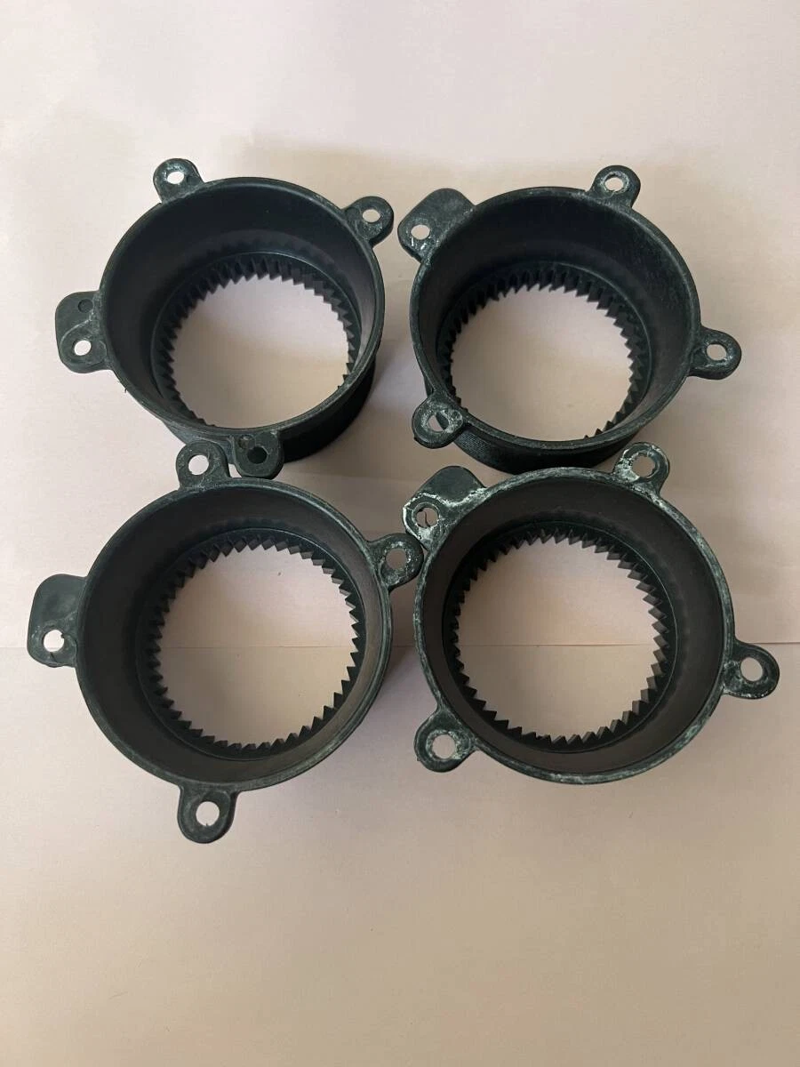 JDM C55-4Manufacturer's Clear Base Wheel Center Caps 4 pieces No Tires - Image 6