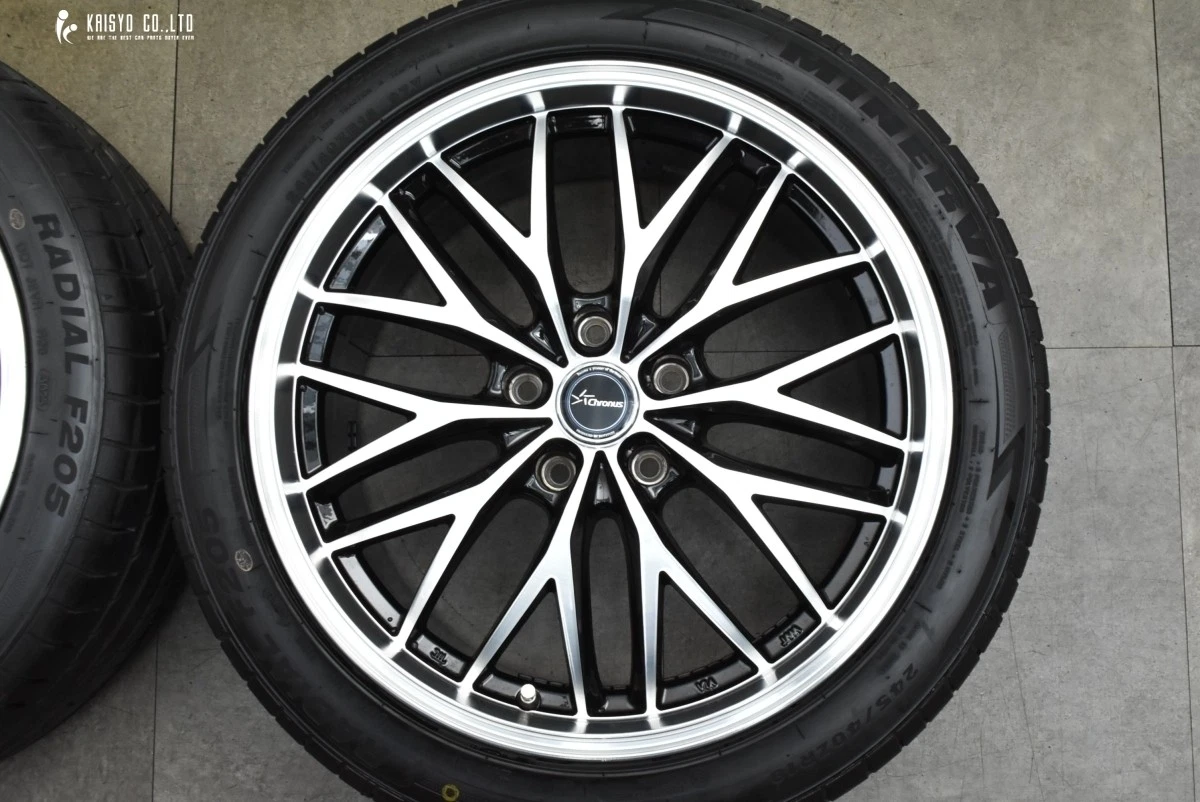 JDM Chronus CH-113 18-inch 8J +42 PCD114.3 Minerva F205 245/40R18 tire No Tires - Image 4