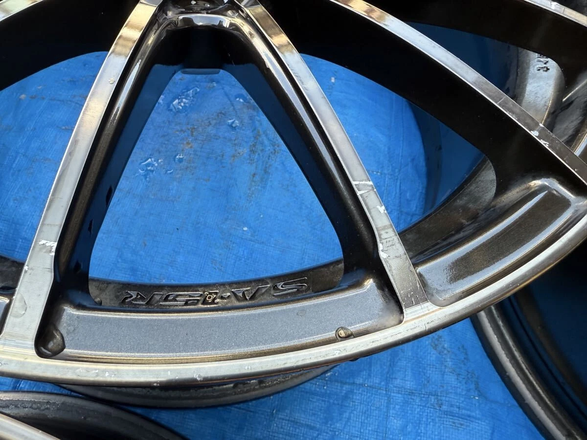 JDM Rare WEDS lightweight SA-15R 18x7.5J +45 100 5-lug wheels 4-piece No Tires - Image 8