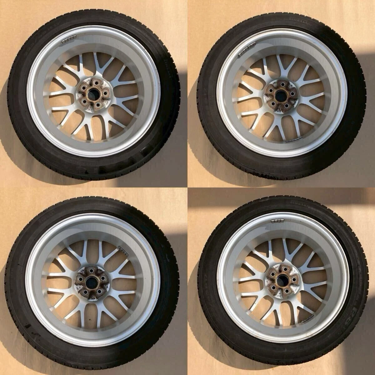 JDM Tube i250649-36 Rare Item Subaru Genuine BBS RG345 Aluminum Wheels No Tires - Image 10