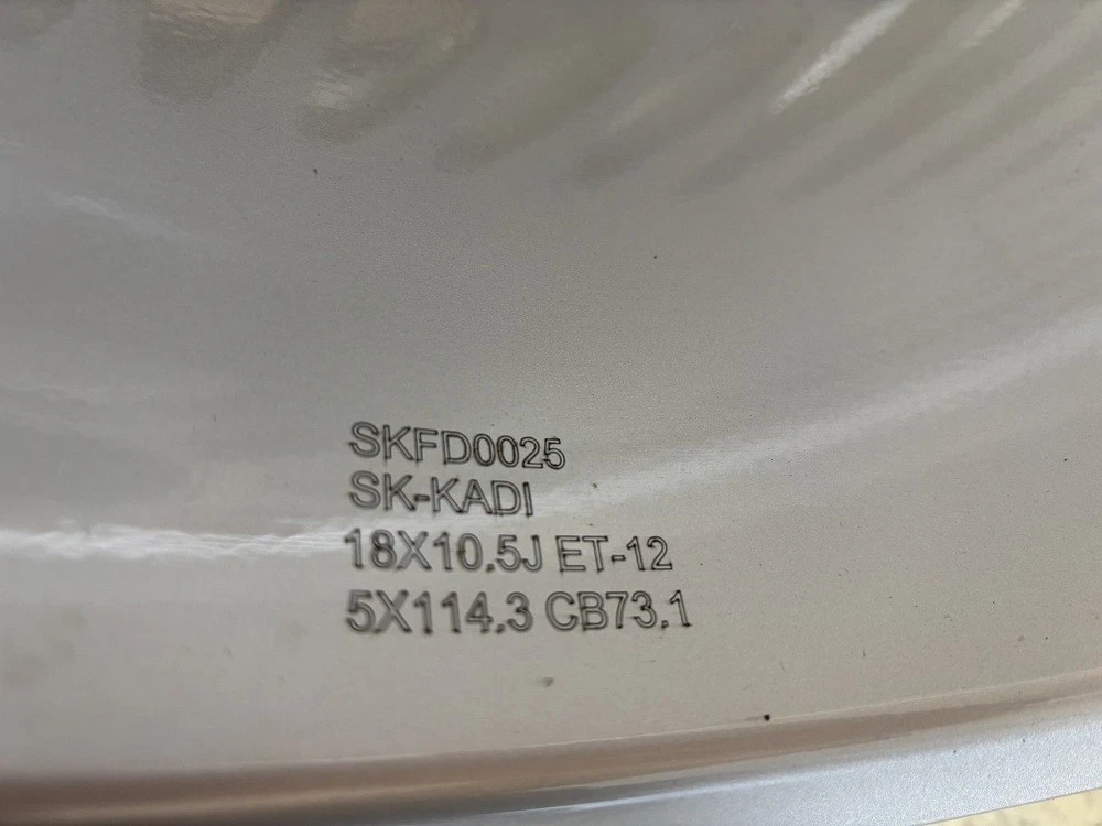 JDM 23. Used SK-Kadi 18x10.5J 114.3-5H -12 2-Pack / 18x12.0J 114.3-5H No Tires - Image 5