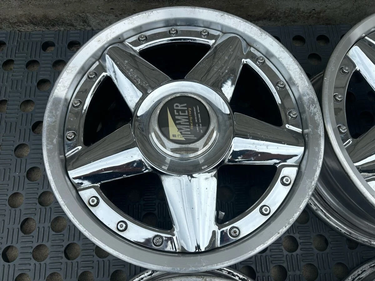 JDM Rare weds IMMER Racing Forg 1515x6.5J +36 PCD 114.3/5H Used 4Book No Tires - Image 5