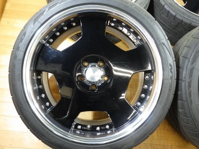 JDM Deep-rim WORK Lanvec LD1 wheels with 4Book 5H-114.3 209J+35 245/40 No Tires - Image 2