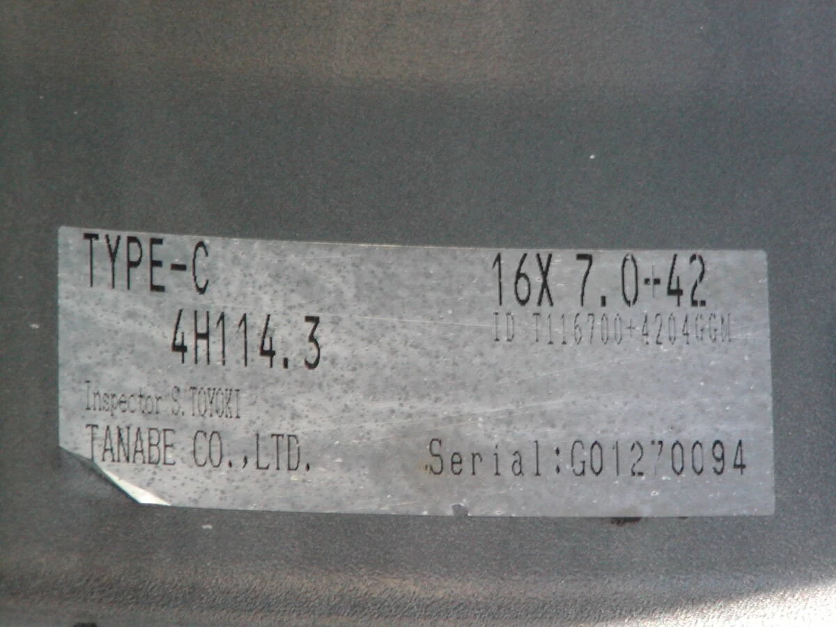 JDM Lightweight ADVAN SSR type C 2Book 7J +42 114.3-4H wheels for Prim No Tires - Image 3