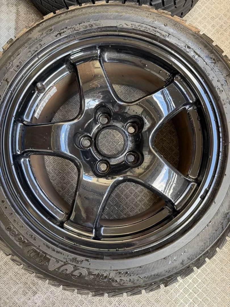 JDM GT-R 32 genuine 16-inch aluminum studless tires 205/55 R16 4-book No Tires - Image 3