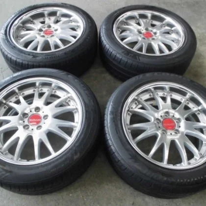 JDM AME CHALLEN 235/50R18 Challen Ultra 4-Book Set for Elgrand Alphard No Tires