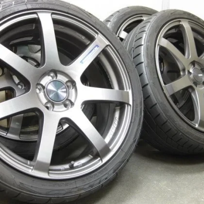 JDM Lightweight ENKEI PF07 18 & 215/40R18 4-Pack Tires for Toyota BRZ No Tires