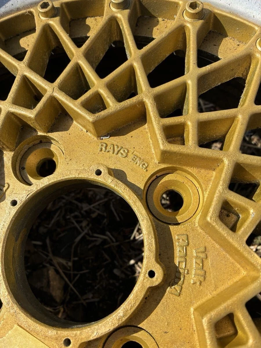 JDM Old car RAYS Rays "Volk Racing Mesh" wheels for DR30 Seibu Keisats No Tires - Image 4