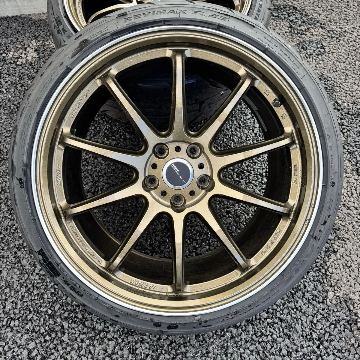 JDM WORK EMOTION ZR10 19-inch 9.5j+23 wheels Shiba Tire R23 245/35/r19 No Tires - Image 4